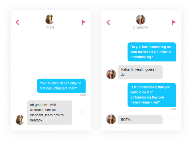 Tinder Question #5: Bucket List.