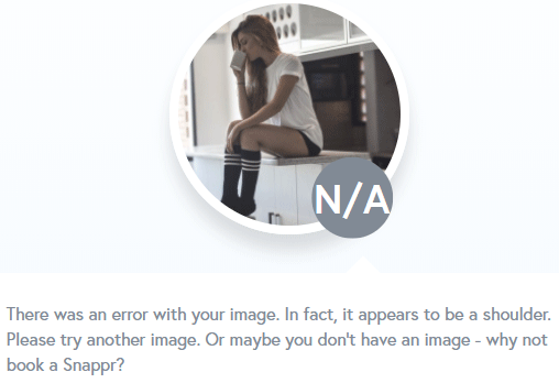 Snappr photo analyzer isn't real